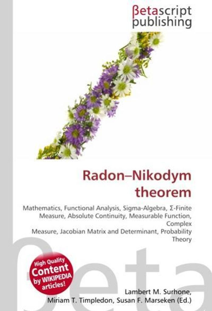 Radon-Nikodym theorem