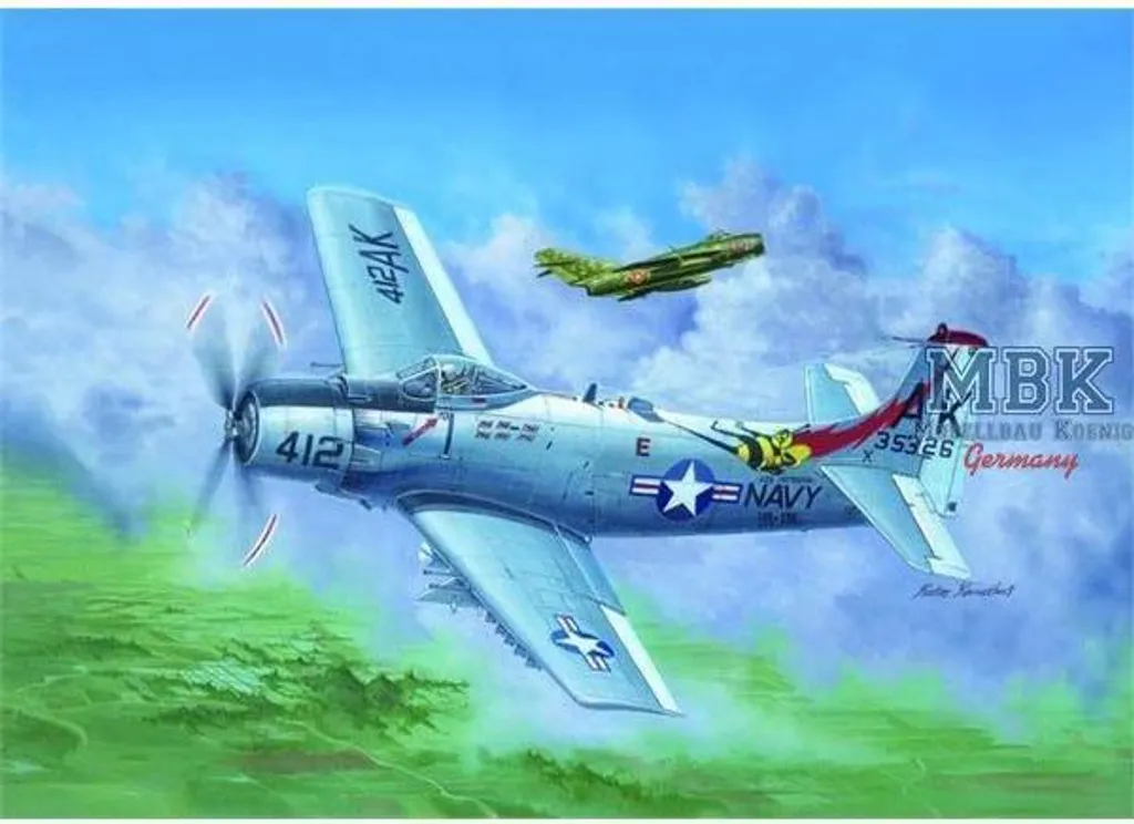 Maquette Trumpeter A-1H AD-6 Skyraider 1:32 - Kit de Montage 02253