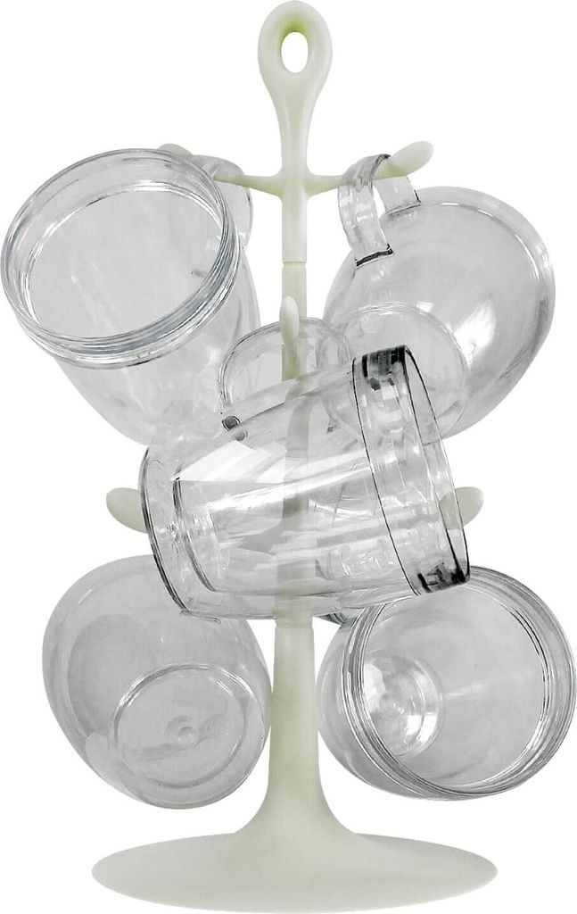 BODUM Becherbaum mit 6 doppelwandigen Tassen 340 ml BPA-Frei
