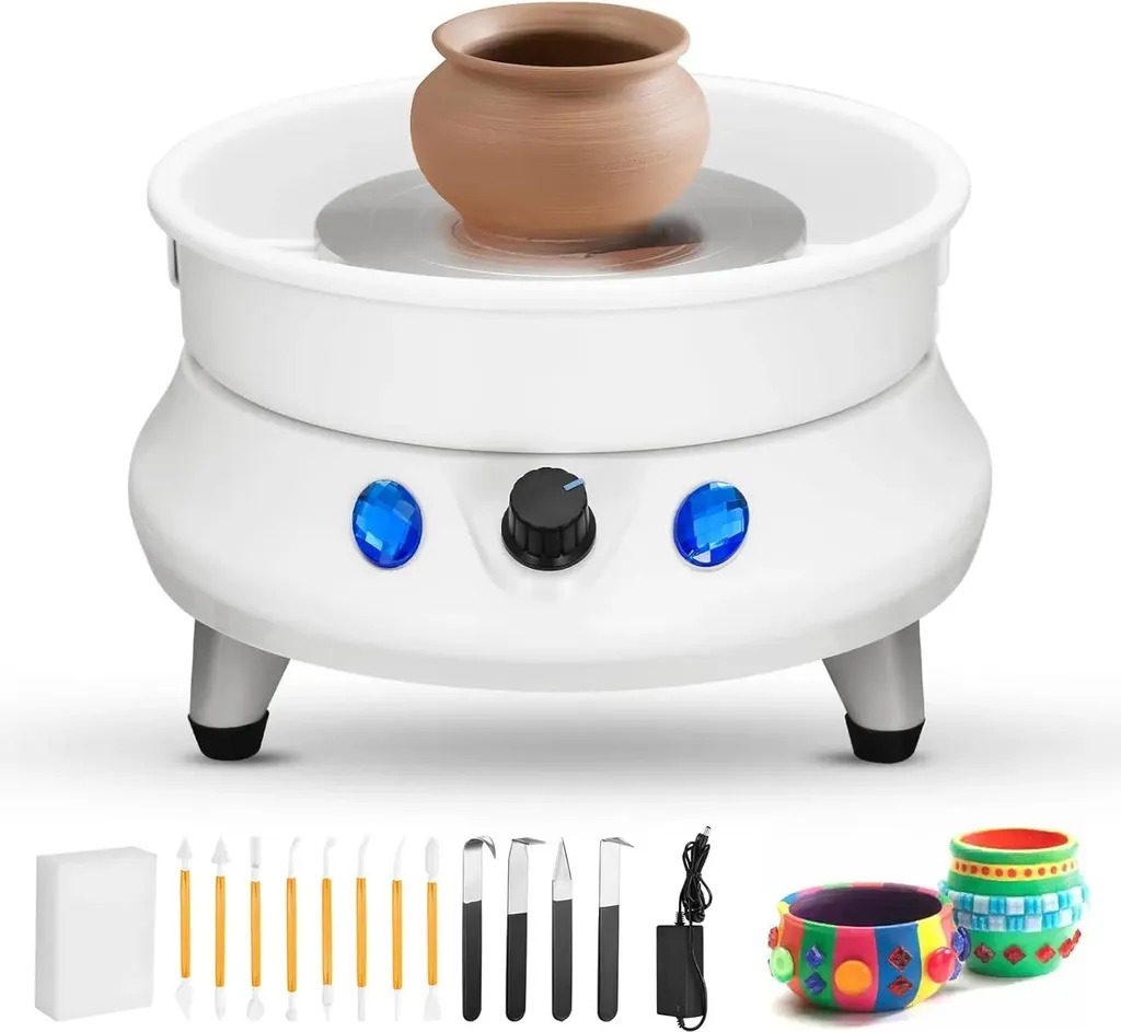 Mini Ruota Ceramica Elettrica Couleeur 15cm | Precisione 0-200 RPM