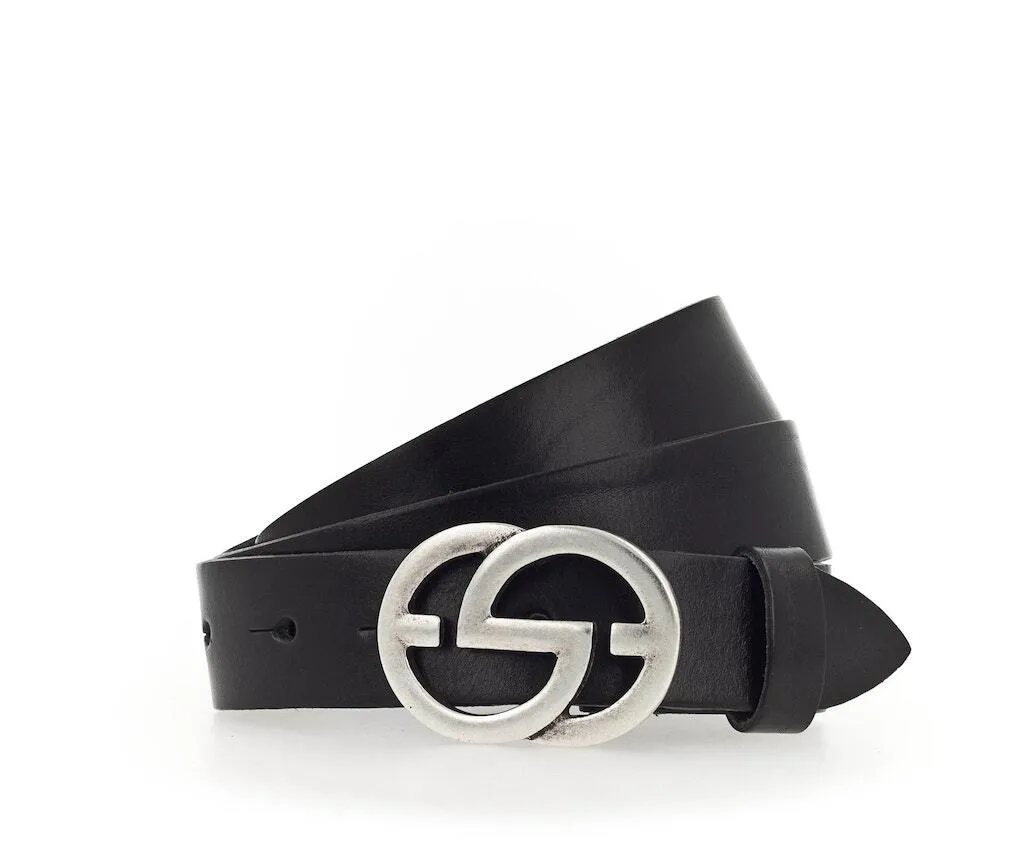 Vanzetti Cintura Pelle Full Leather W85 Nero - Vera Pelle Artigianale