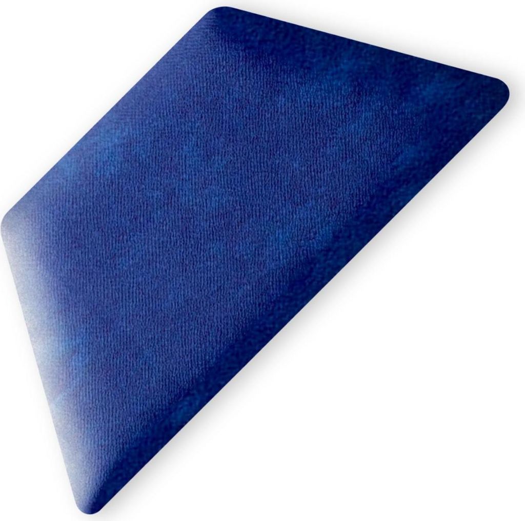 TAPHICEROS Halb Hex Wandpaneel Polsterpaneel, 30x15 cm, Oben/Unter, 1stk, ALOVA 80, Marine, Wandkissen Halb Hexagon Wandpolster Kopfteil für Bett ...