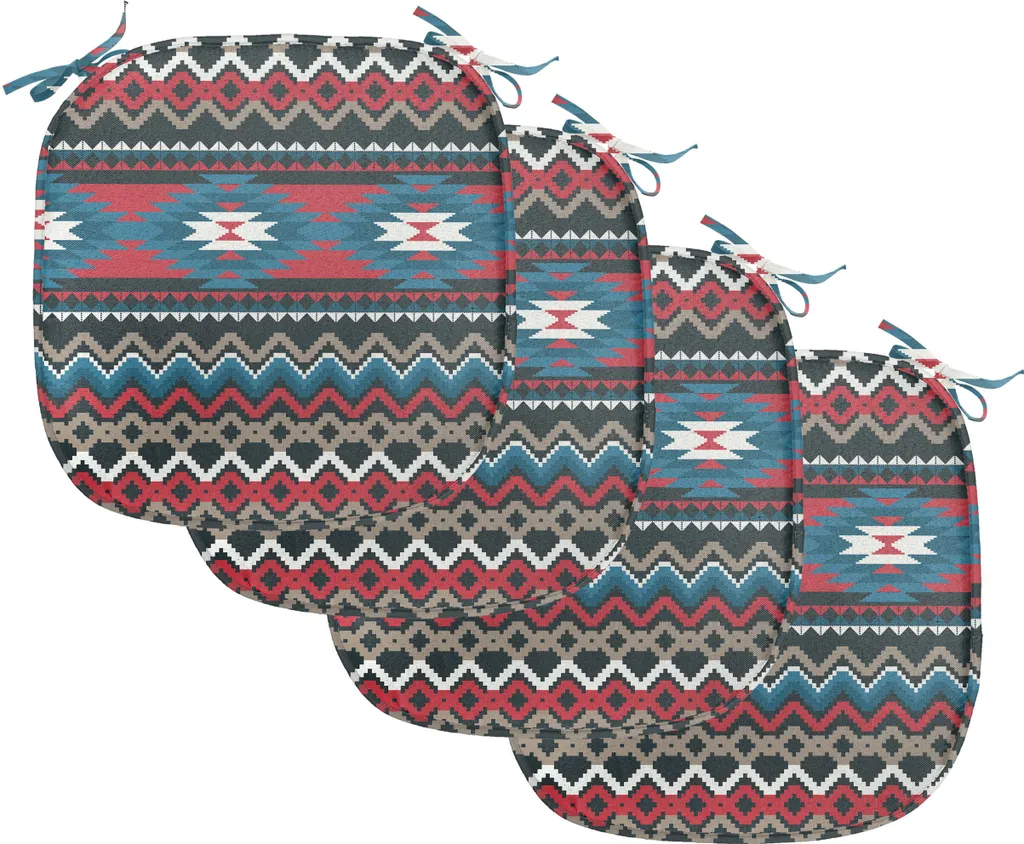 Coussin de Chaise Anti-Glisse et Imperméable 40x40cm - Lot de 4 Coloris