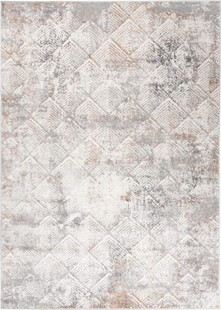Tapiso Teppich VALLEY Modern Kurzflor Grau Beige Wohnzimmer Produktbild 