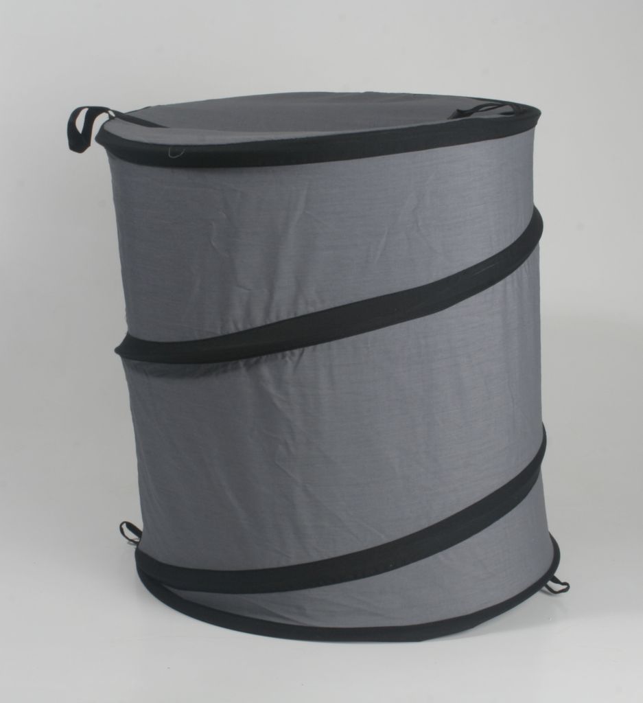 Wäschesack Wäschesammler Jumping Jack grau schwarz Faltbare Spielzeugsammler Wäschetasche, Wäschebox Multifunktionstasche 46x56h Geschenk