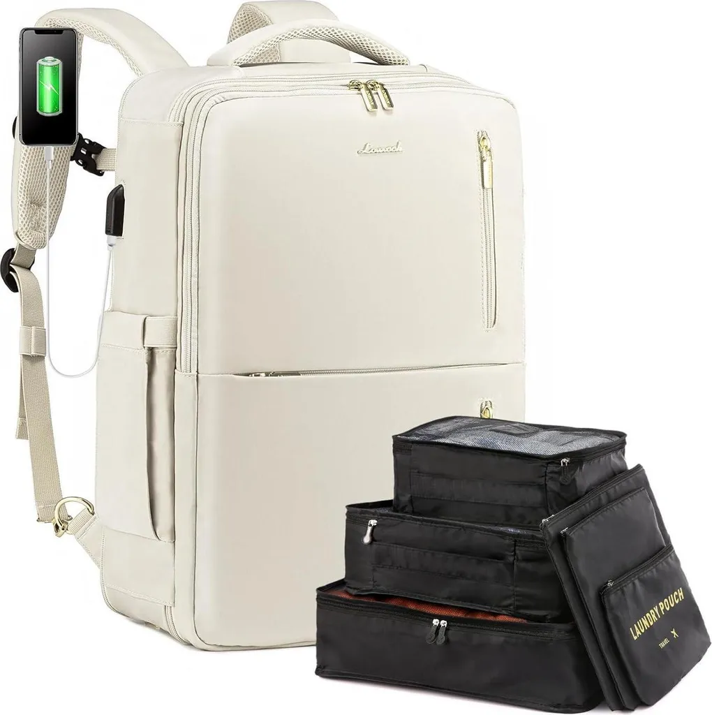 Évitez les frais de bagages avec ce sac à dos voyage cabine 40L Beige