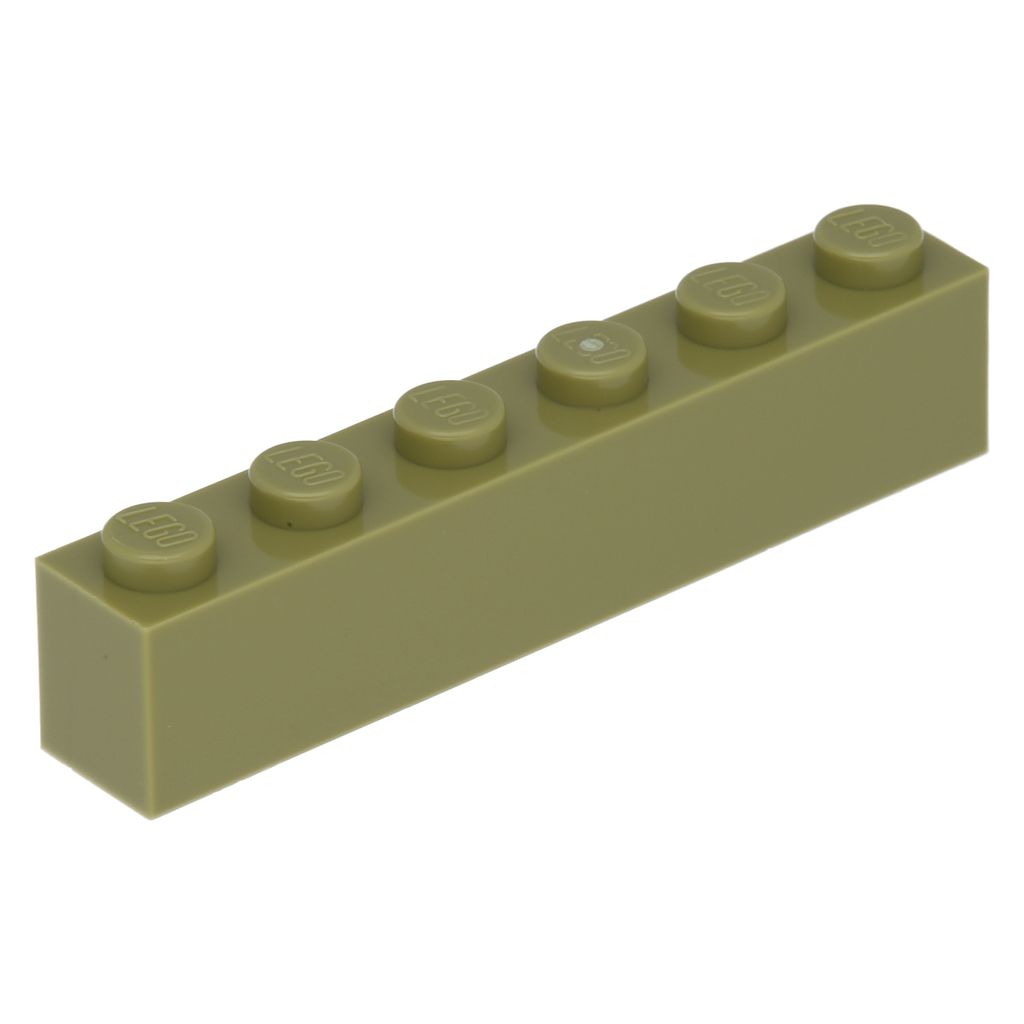 Lego 50 Stück 3009 Stein Brick 1x6 Part Basic Steine 50 Olivgrün