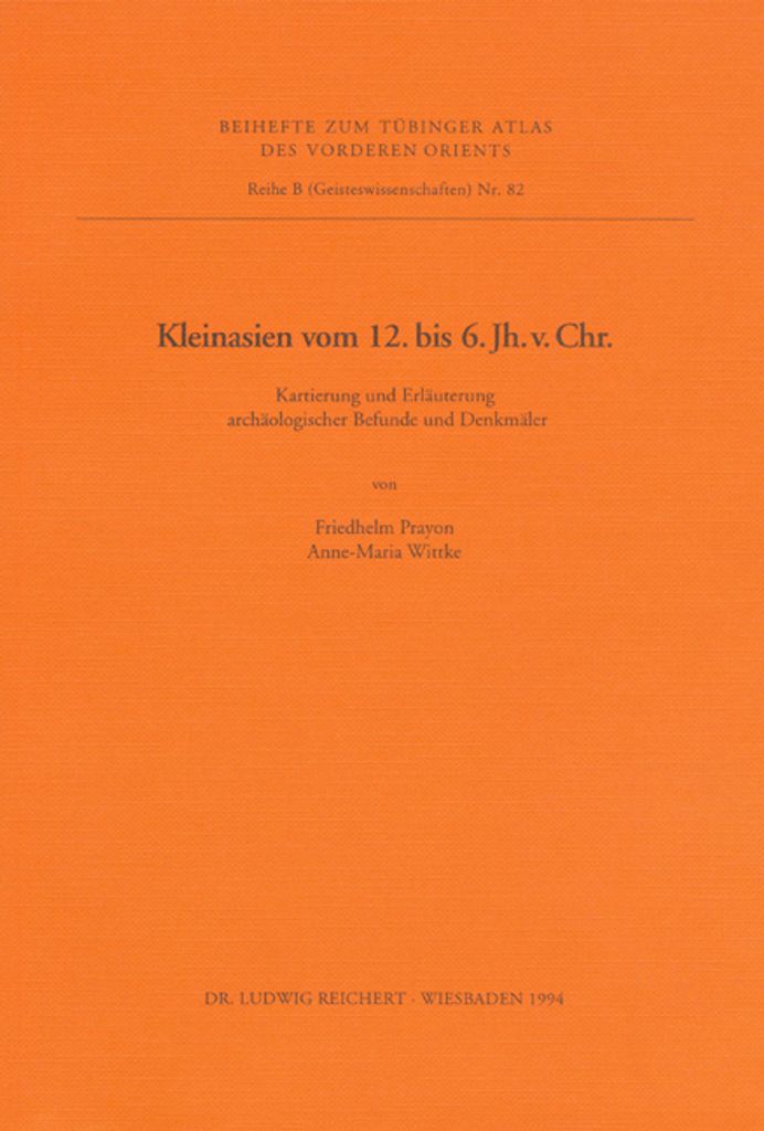 Kleinasien vom 12. bis 6. Jahrhundert vor Christus