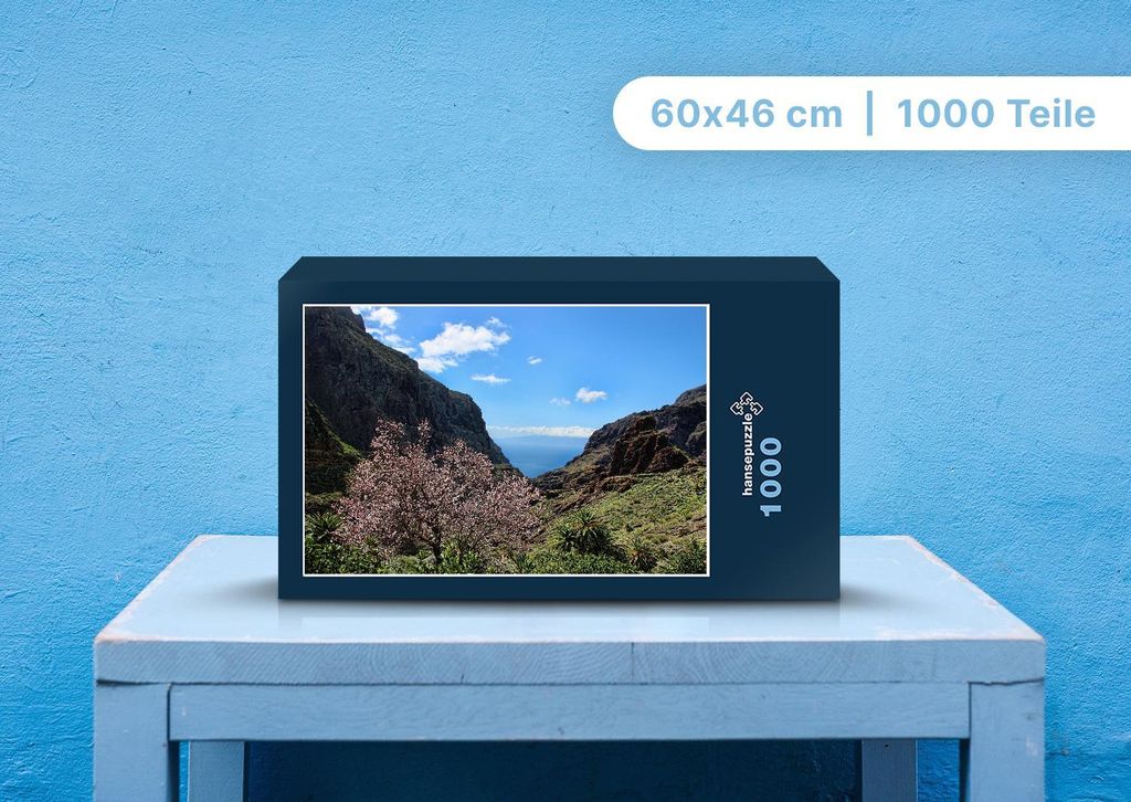 hansepuzzle 99844 - Teneriffa Puzzle, 1000 Teile, Reisen, 60,0 x 46,0cm mit hochwertiger Aufbewahrung, Kartonbox und wiederverschließbarem Beutel
