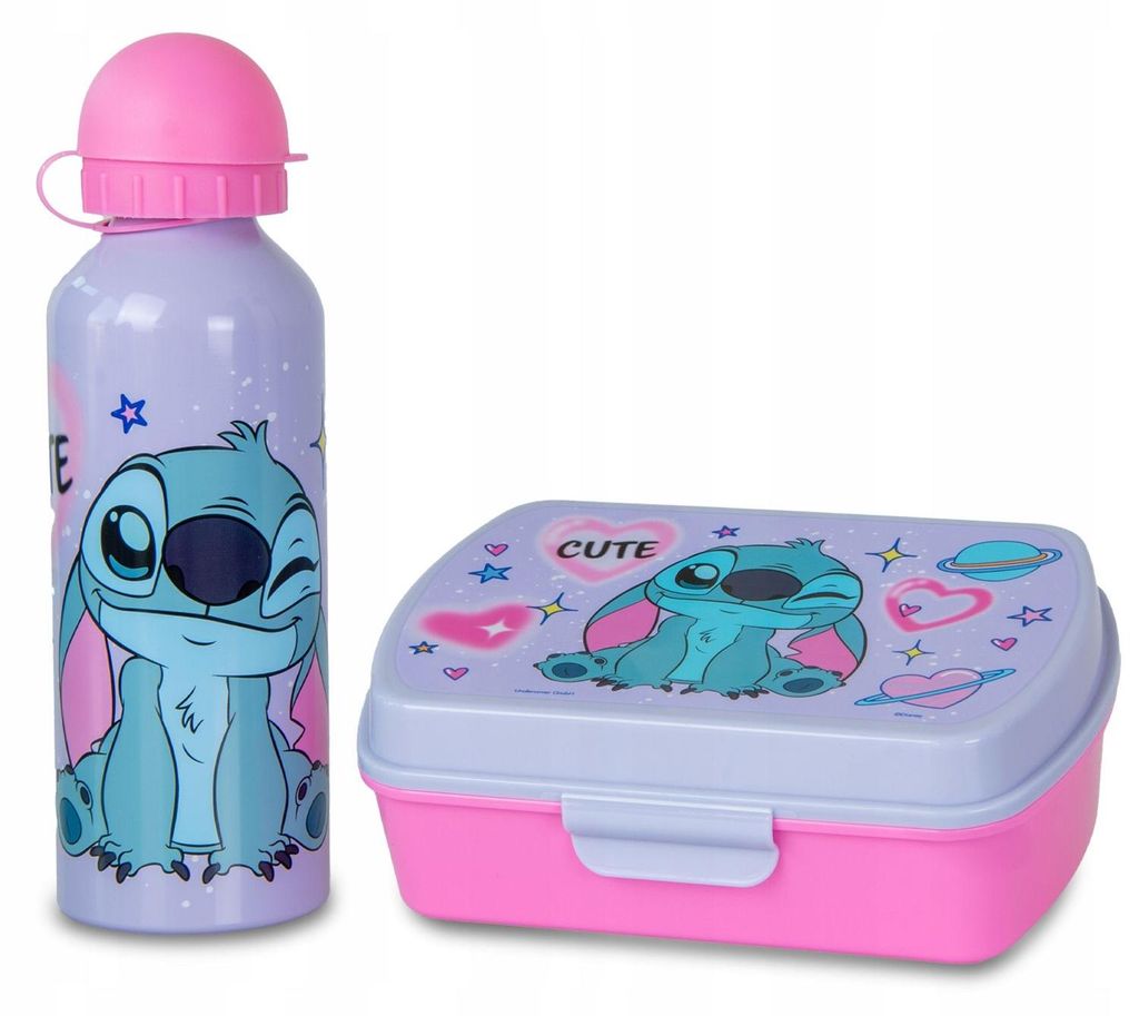 Gourde en aluminium et boîte à lunch Disney Stitch Image du produit 