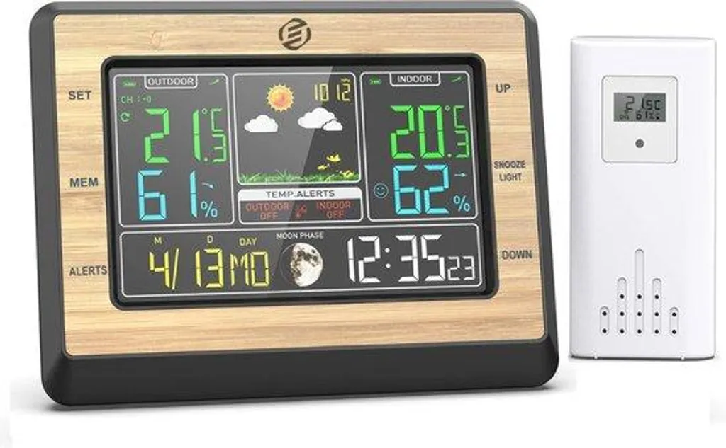 Station météo numérique d'intérieur extérieur et hygromètre de précision