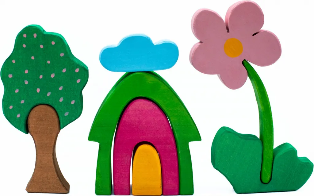Jouets d'éveil en bois Marc coffret Printemps délicat pour bébé