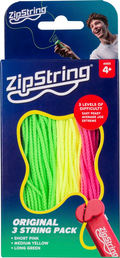 ZipString® String Pack - L'originale con 3 cordini colorati Immagine del prodotto 