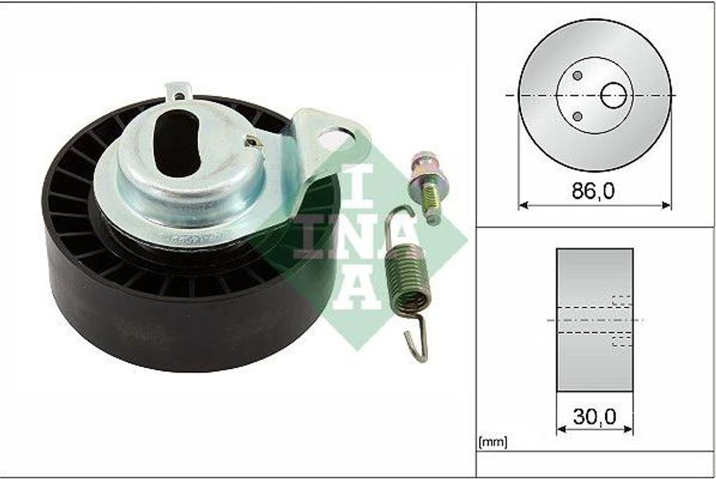 INA 531 0657 20 Spannrolle, Zahnriemen OE 6635941 kompatibel mit Escort, Fiesta, Mondeo