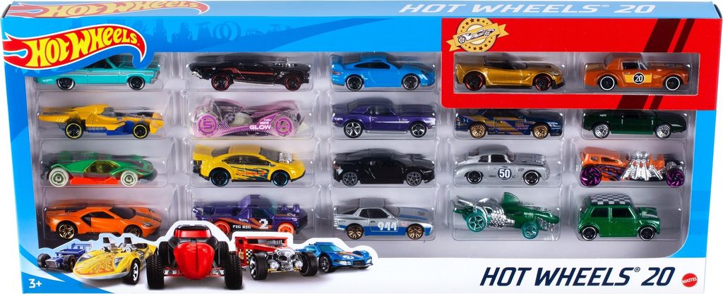 Mattel H7045 - Hot Wheels - Odlitek - 20 vozidel 1:64 Obrázek produktu 2