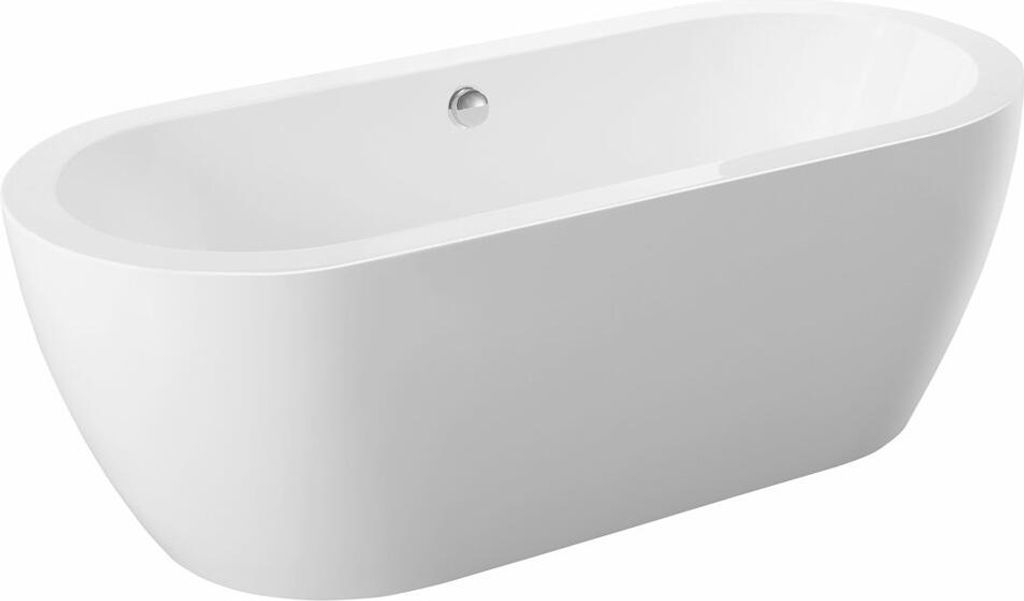 SAMIRA freistehende Badewanne 173x78x59cm, Weiß