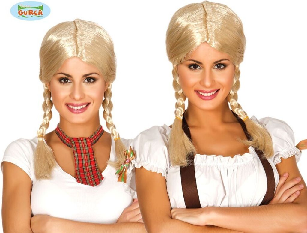 Zöpfe Perücke Bayerischer Flair Authentisch Dirndl Zubehör Produktbild 