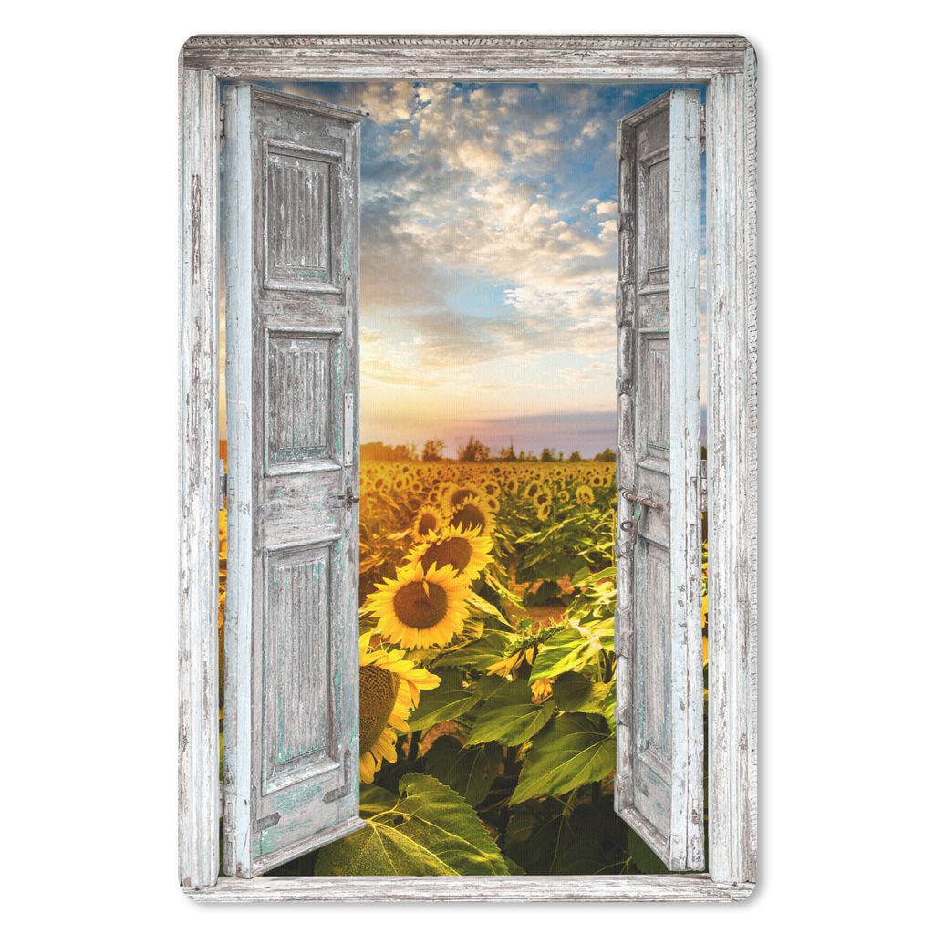 MuchoWow Mauspad Mousepad Transparent - Sonnenblume - Blumen - Sonne 18x27 cm - Mousepads - Maus Mat - Pad - Mausunterlage