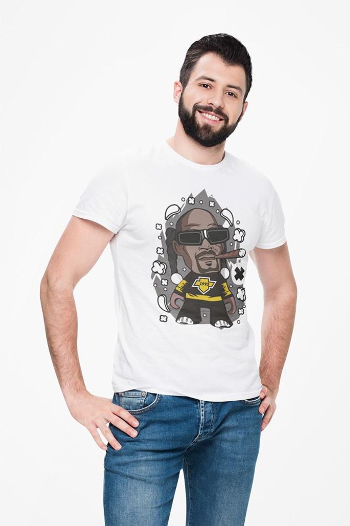 D&B Uni Polo PC00101 Snopp Dog Weiß-Größe S