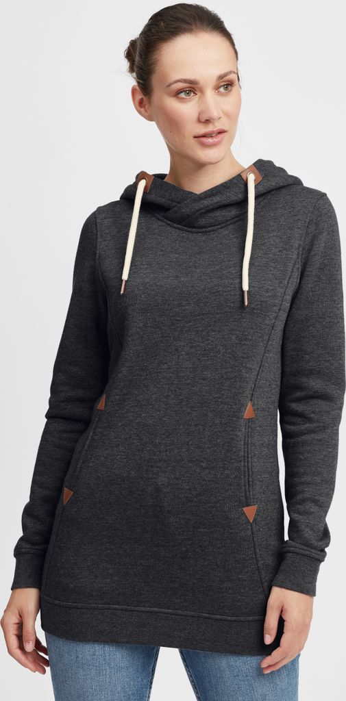 OXMO OXVicky Damen Sweat Hoodie Long Pullover Kapuzenpullover mit Kapuze Kordelzug Regular fit