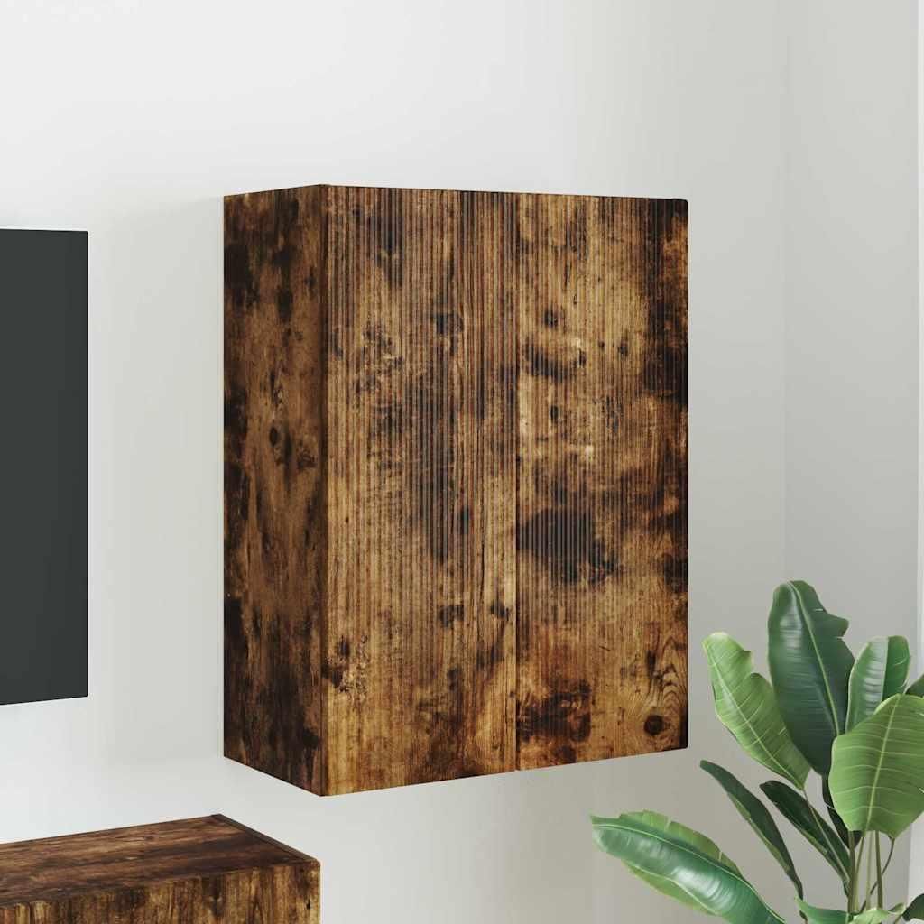 Maison Exclusive - TV-Wandschrank Wandmontiert Geräucherte Eiche 59,5 x 31 x 80 cm