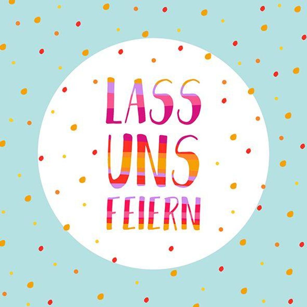 Braun & Company Servietten Lass uns feiern 33 x 33 cm - 20er Pack