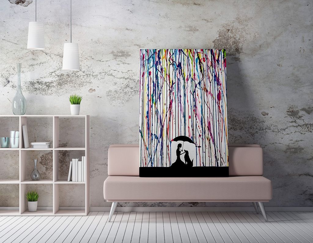 Wallity, WY220- WRZ1159, Bunt, Leinwandbilder, 50 x 70 cm, 50% Baumwolle / 50% Polyester