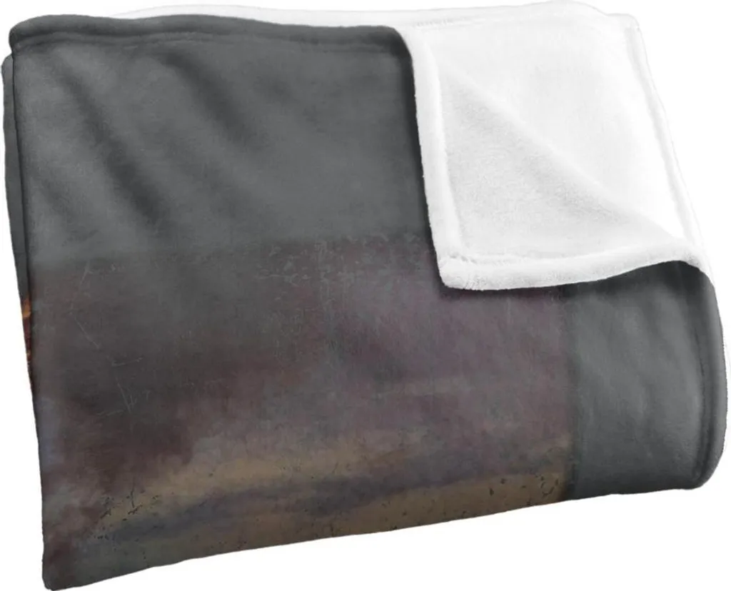 Couverture Pink Floyd Animals en polaire supersoft grise et bleue
