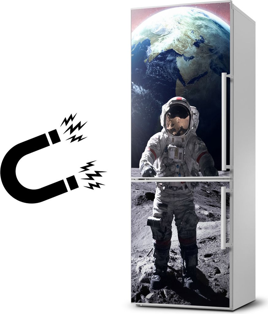 Tulup Kühlschrankdekoration - Magnetmatte - 60 cm x 180 cm - Magnet auf dem Kühlschrank - Astronaut