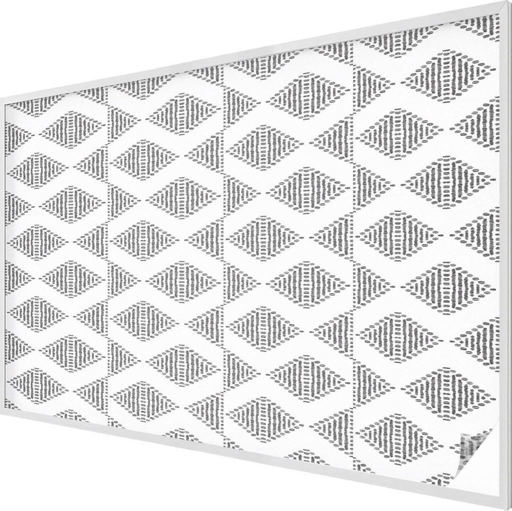 Buntglas Fensterfolie – 146x200 cm – Stained-Glass Design – blickdichte dekorative Sichtschutzfolie – selbstklebend, UV-Schutz – Geometri...
