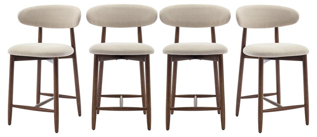 Lot de 4 chaises de bar – Tabourets modernes, assise Image du produit 