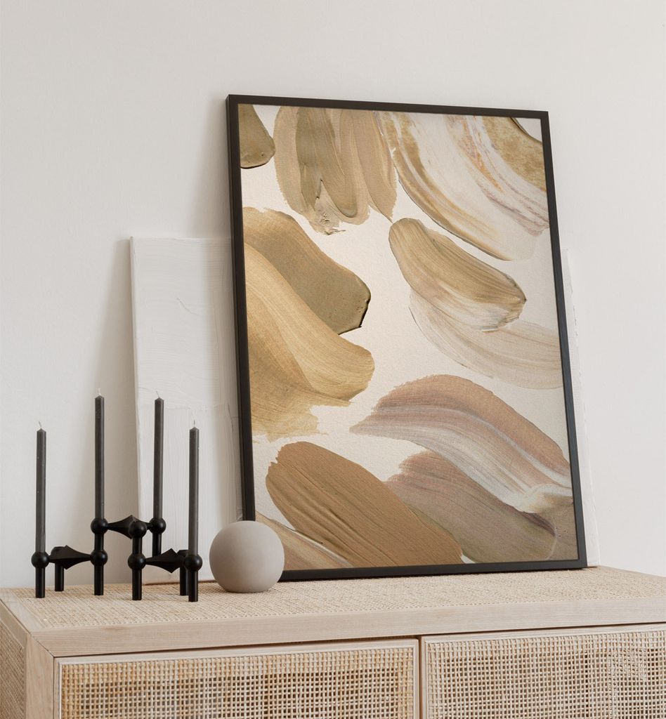 Poster helles Pastell, groesse_poster:40x50 cm, groesse_rahmen:birke 40x50 cm