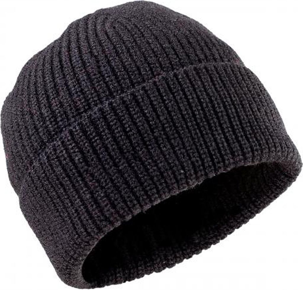 Rollmütze Merino Classic schwarz