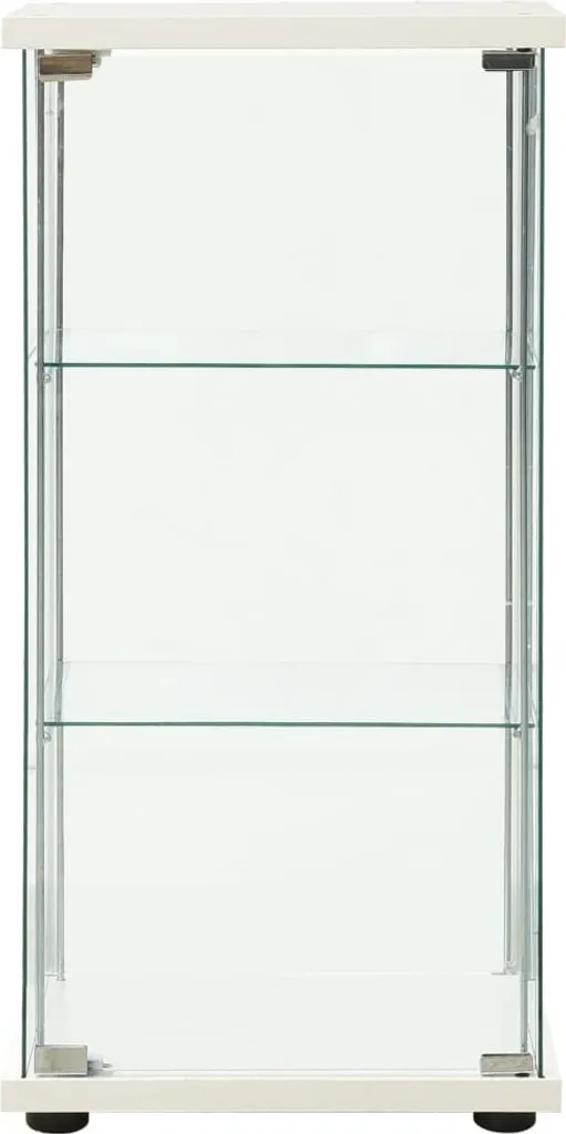 Espositore vidaXL per Collezionisti - Vetro Temperato Bianco Antichoc