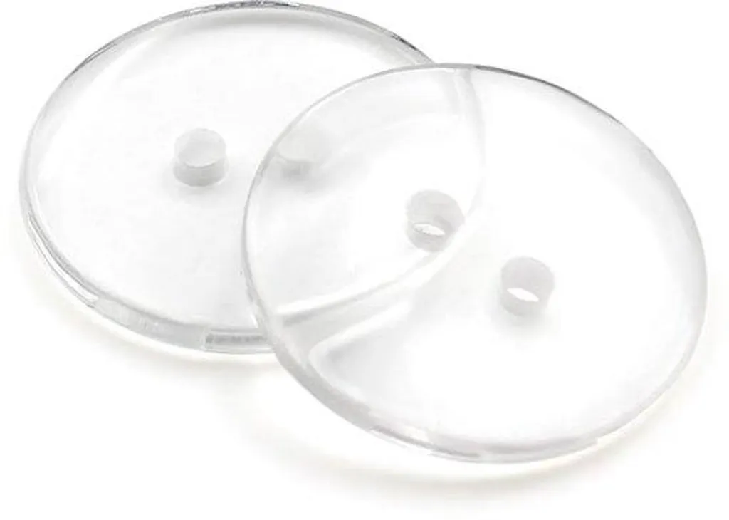 Boutons transparents polyvalents 23mm lot de 20 en résine pour tout vêtement