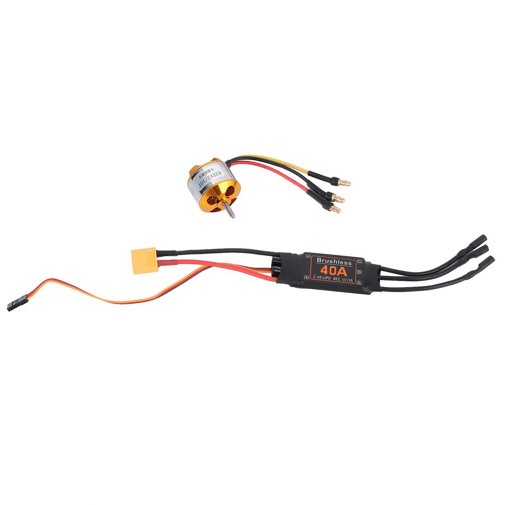 2212 KV1400 Motor,Motor Speed Controller,RC Motor ESC Set,RC Drone ESC,40A Brushless ESC,RC Zubehör