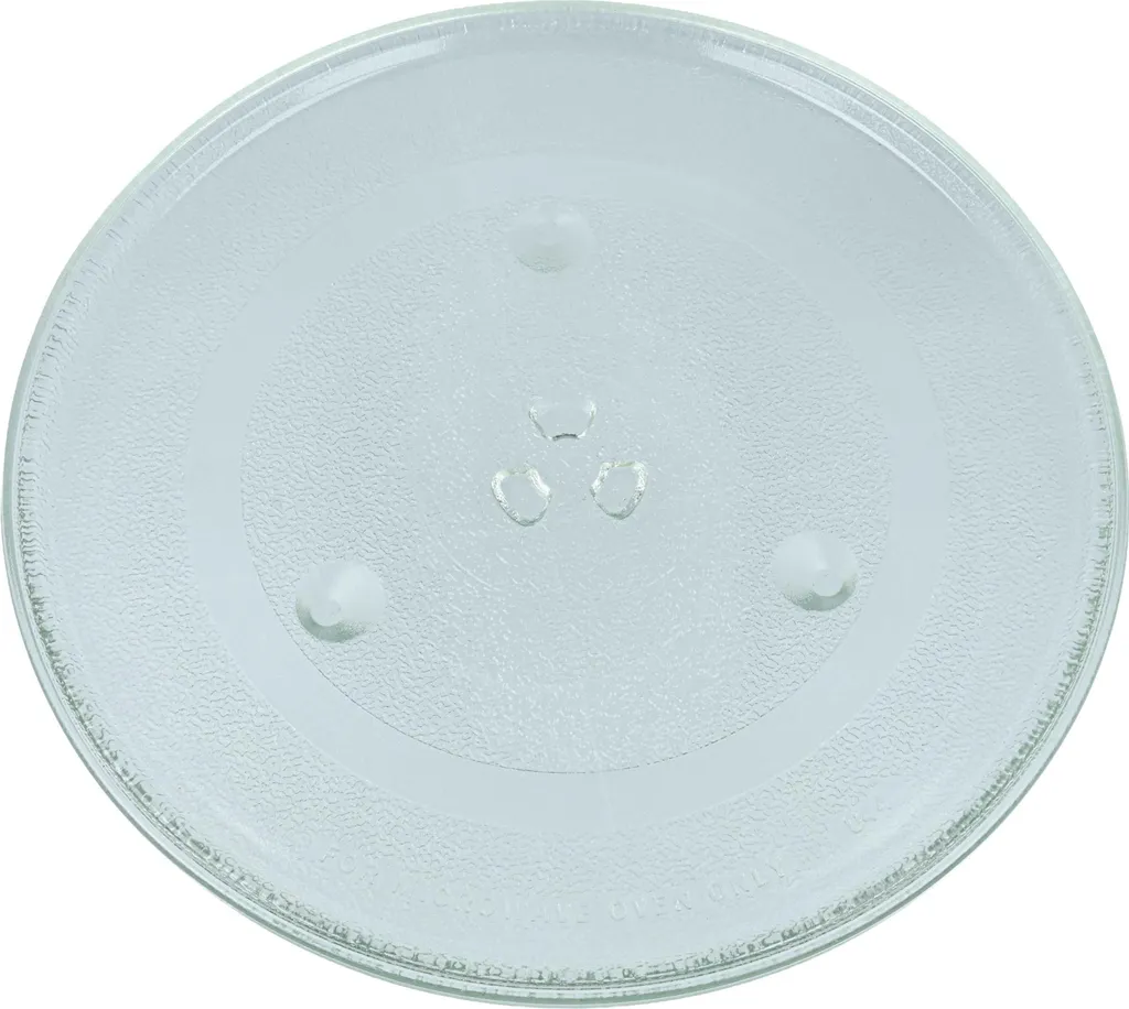 Plateau micro-ondes 31,5 cm en verre transparent ultra-résistant