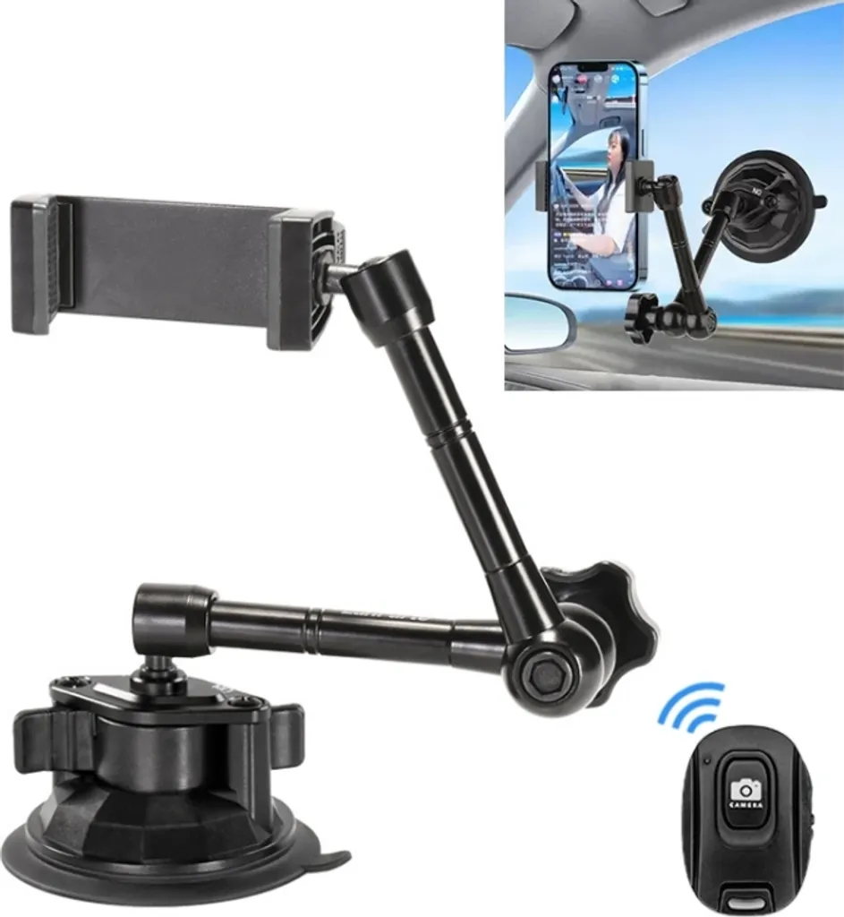 Supporto Auto VMA-03B Portabicchiere 360° - Stabilità Totale e Remote