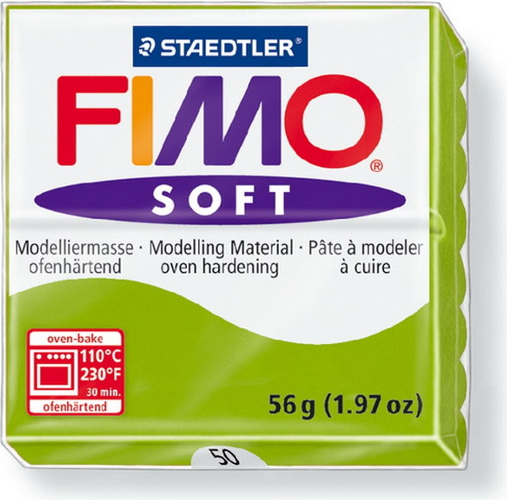 FIMO, Modelliermasse, Knete apfelgrün soft normal