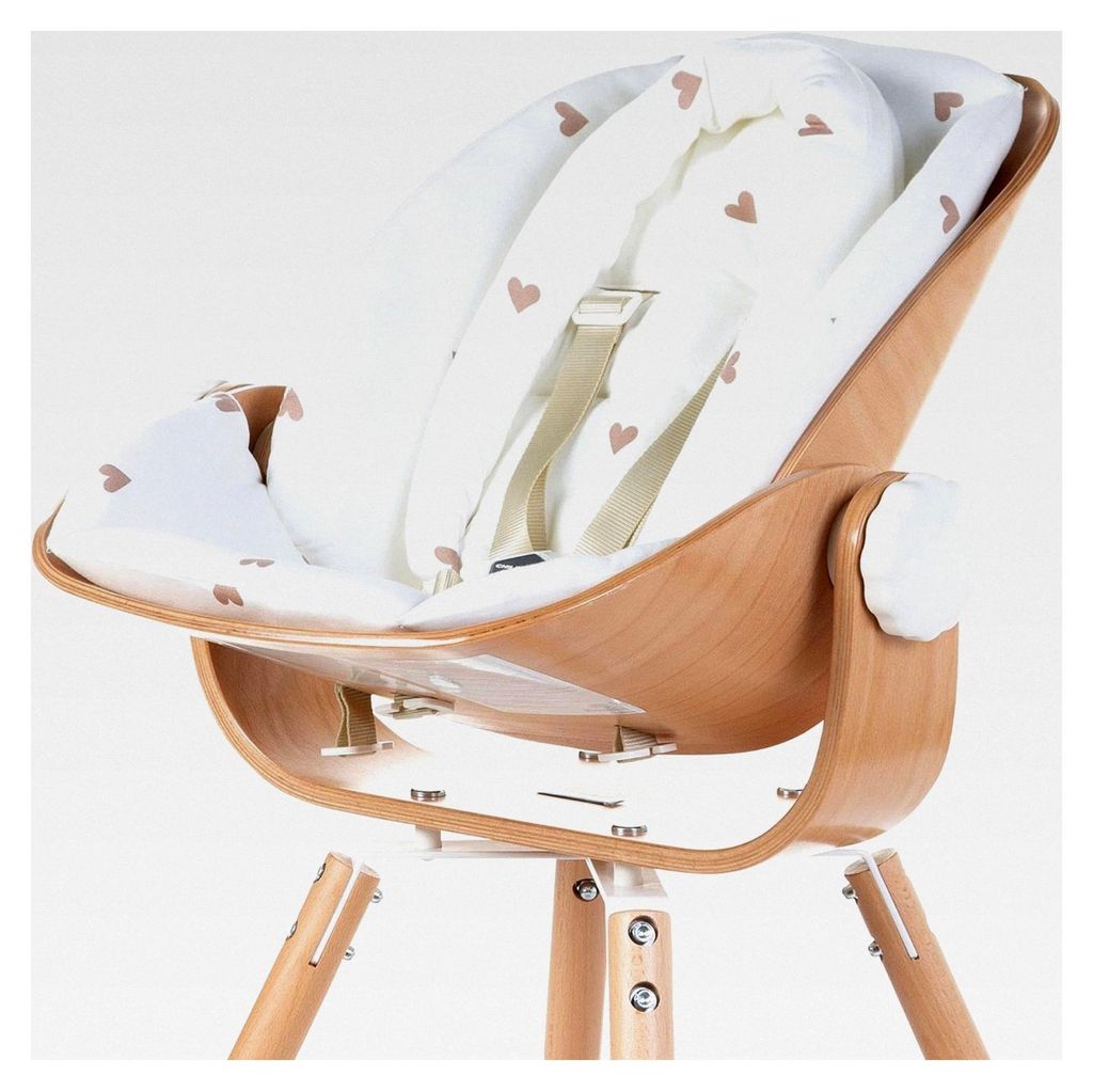 Sitzkissen für den Evolu Neugeborenen-Sitz, mit Sitzverkleinerer, 100% Baumwolle, 5-Punkt-Sicherheitsgurt, bequem, ergonomisch, Jersey mit goldene...