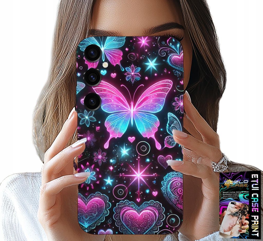 Fall Für Samsung Galaxy A55 5G - Bunte Schmetterling Herz Mode Designs Fall