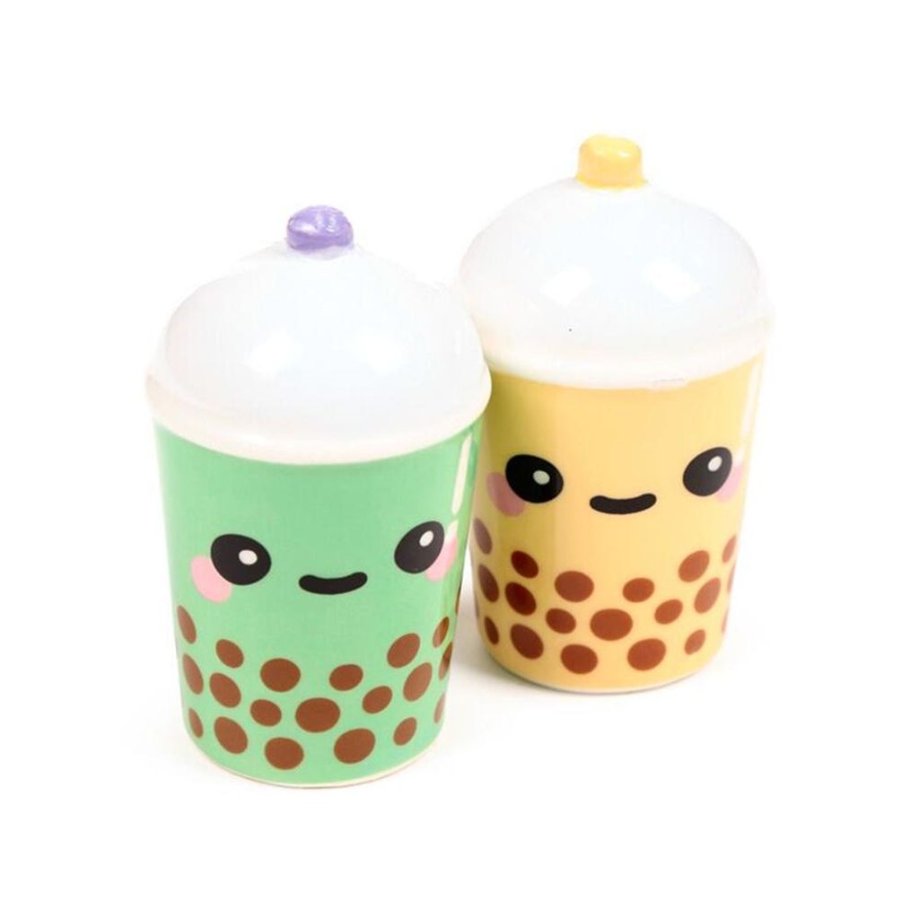 Salz und Pfefferstreuer Boba & Matcha Bubble Tea Keramik Set