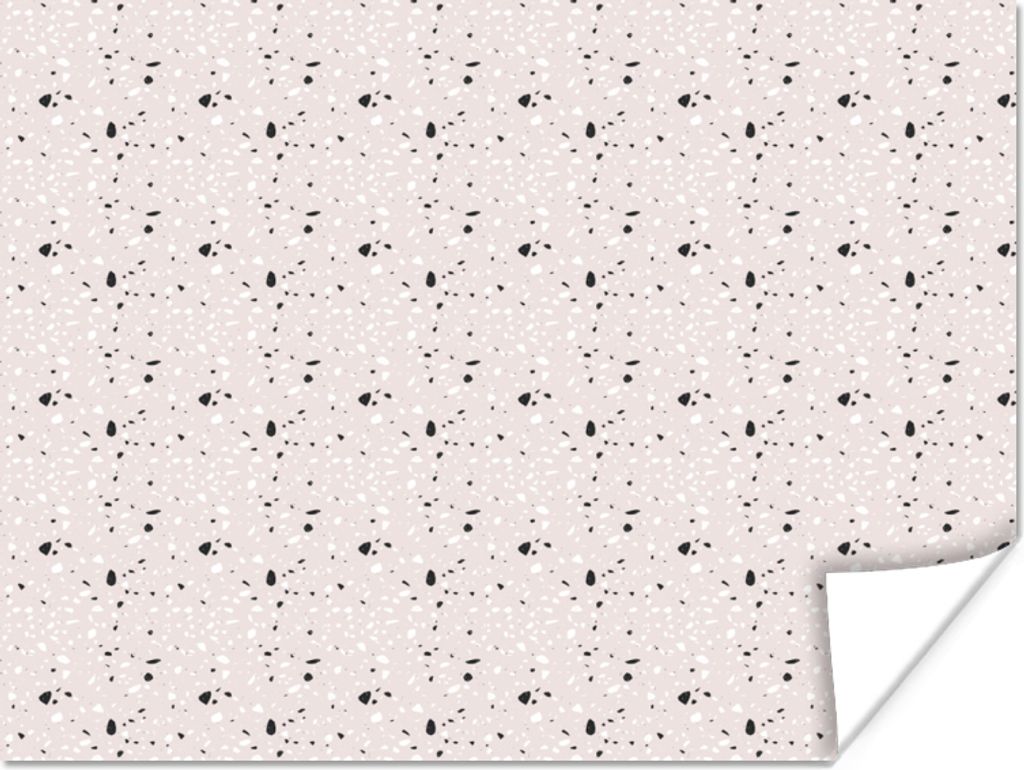 MuchoWow Poster Muster - Terazzo - Textur 120x90 cm - Wandbild