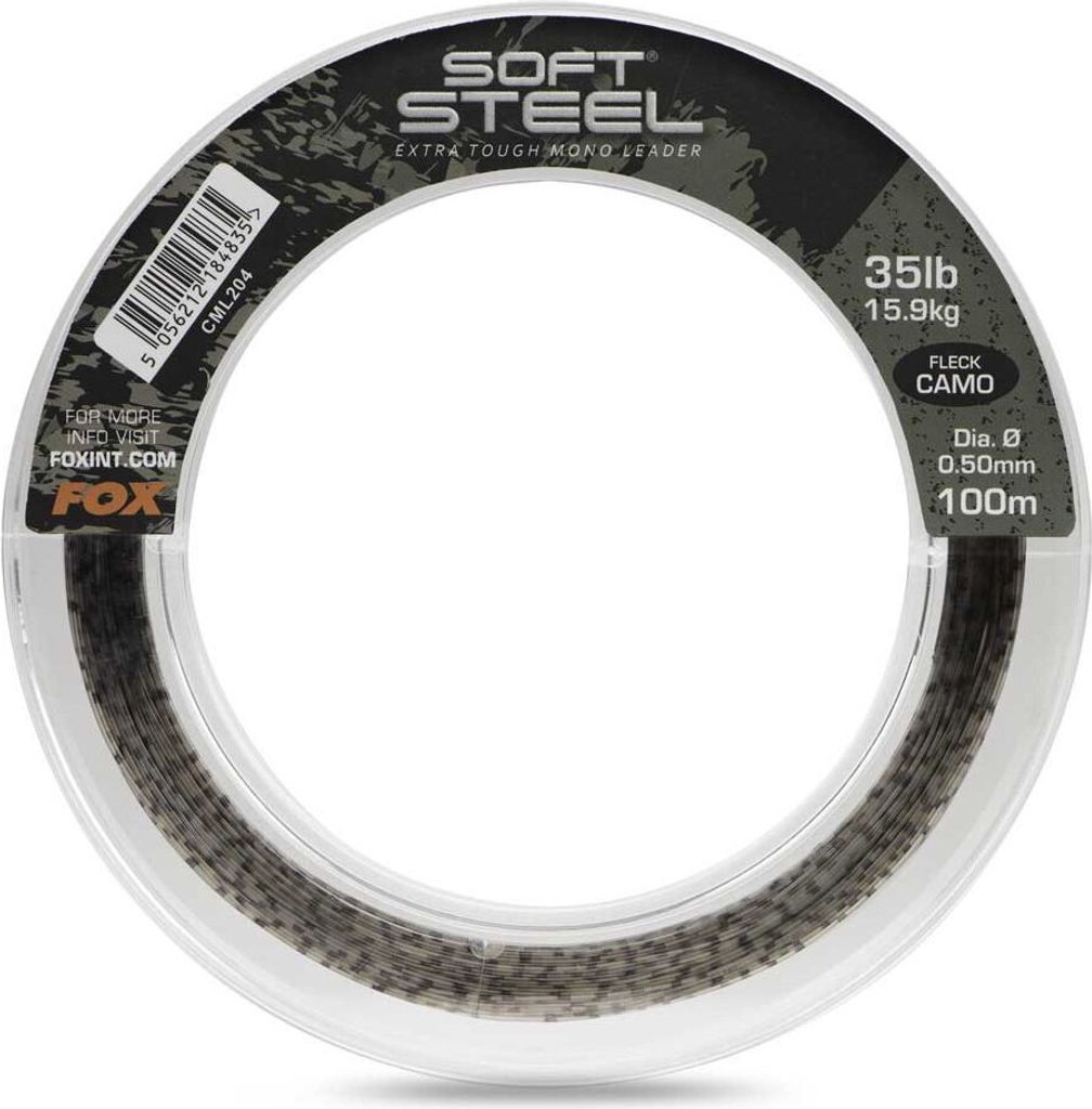 Fox Soft Steel Fleck Camo Leader 100m / 0.50mm / 35lb