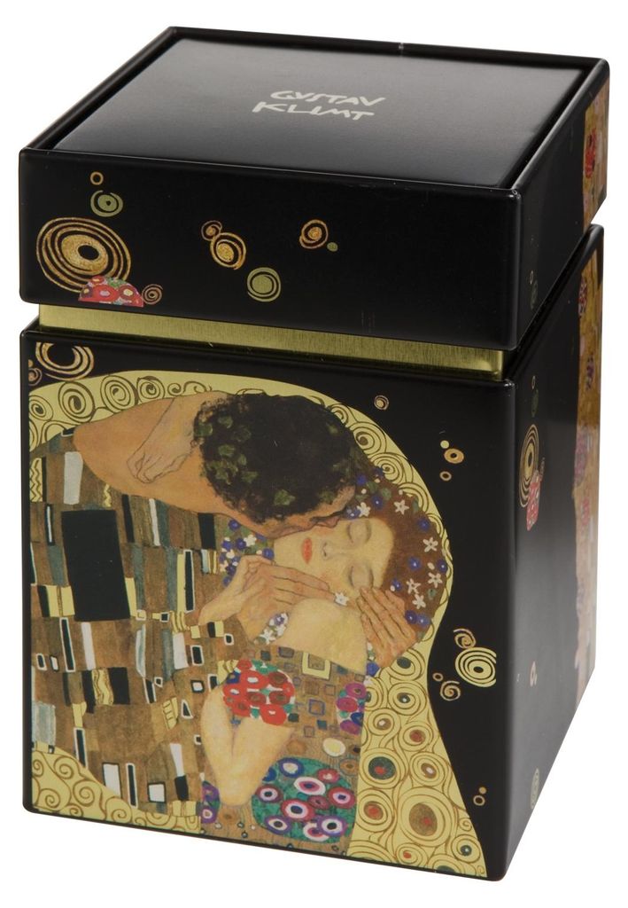Goebel Gustav Klimt Der Kuss (Teedose, Metall) Zdjęcie produktu 