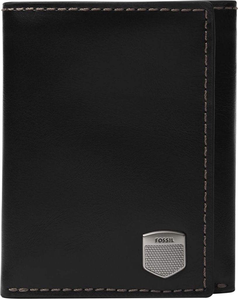 FOSSIL Kartenetui Hayes Trifold Black schwarz