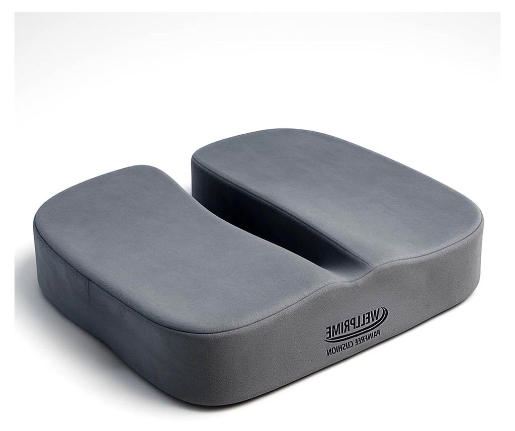 Wellprime Schmerzfreies Kissen, ergonomisches Kissen, reduziert Druck auf das Steißbein, geeignet für Prostatabeschwerden, Hämorrhoiden oder Her...