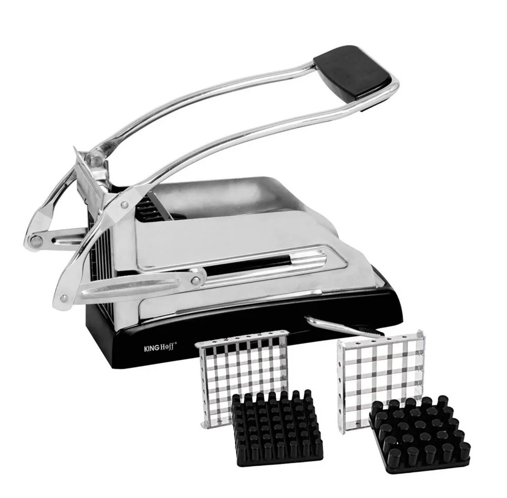 Machine à frites Kinghoff 8193 avec levier d'acier et base ventouse