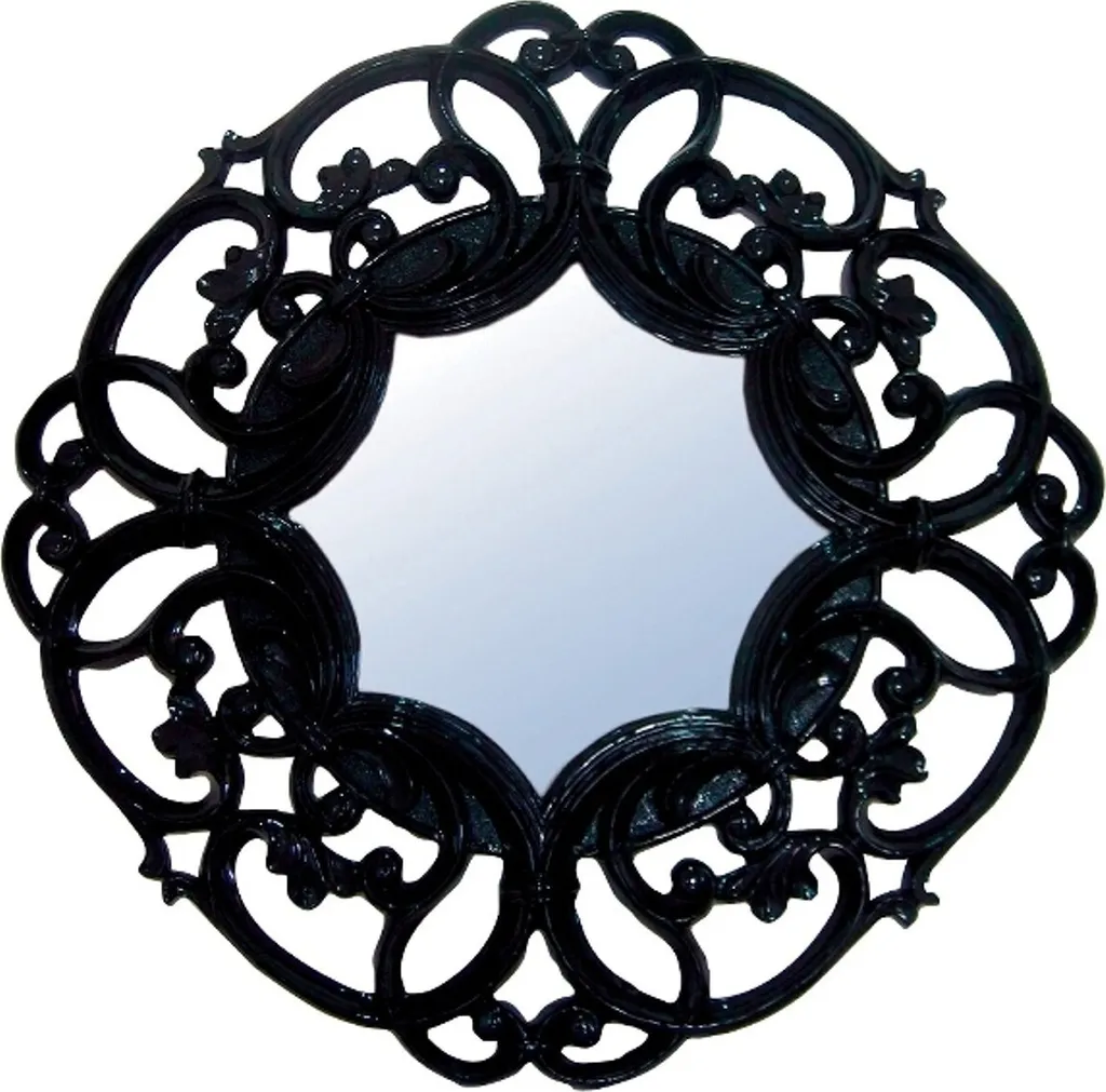 Miroir mural noir 100 cm : la solution design pour habiller un mur vide