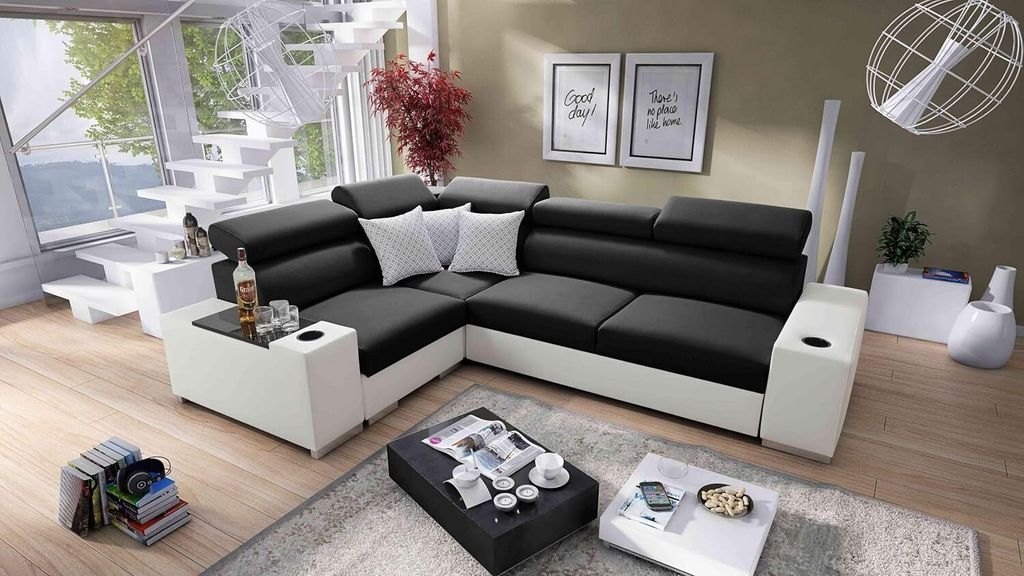Ecksofa PETE II: Schlaffunktion & Bettkasten für das Moderne Wohnzimmer